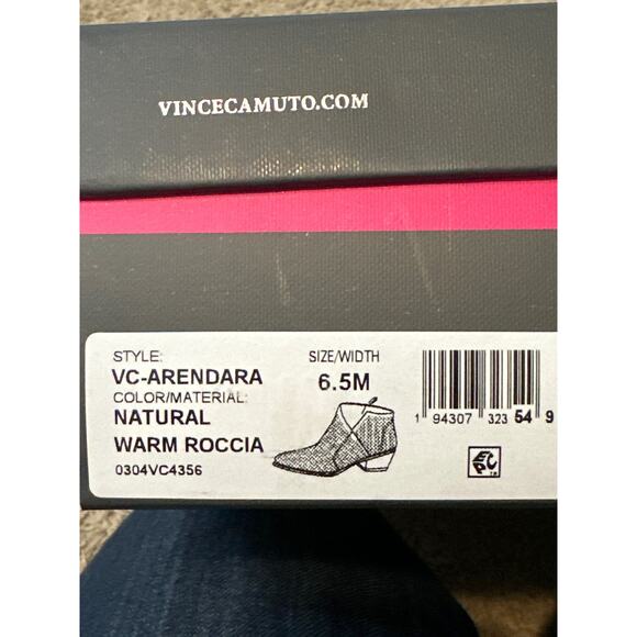 Vince Camuto Arendara Warm Roccia Snake Print Leather Booties Size 6.5M New - Picture 7 of 7